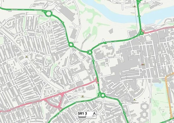 Sunderland SR1 3 Map