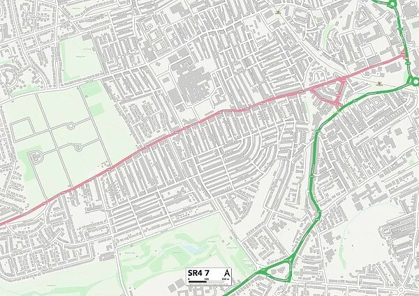 Sunderland SR4 7 Map