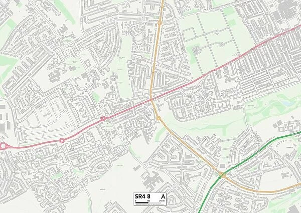 Sunderland SR4 8 Map