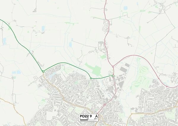 Sussex PO22 9 Map