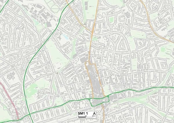 Sutton SM1 1 Map