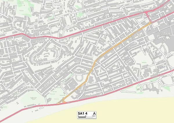 Swansea SA1 4 Map