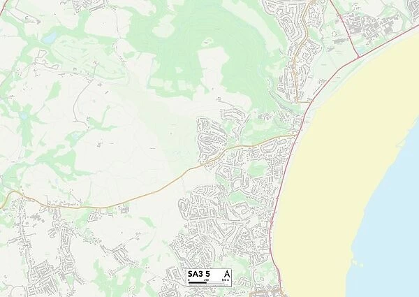 Swansea SA3 5 Map