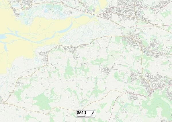 Swansea SA4 3 Map