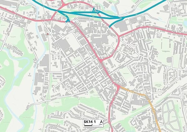 Tameside SK14 1 Map