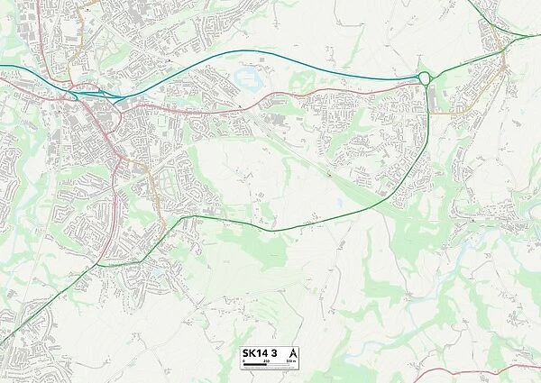 Tameside SK14 3 Map