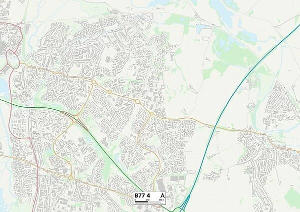 Tamworth B77 4 Map