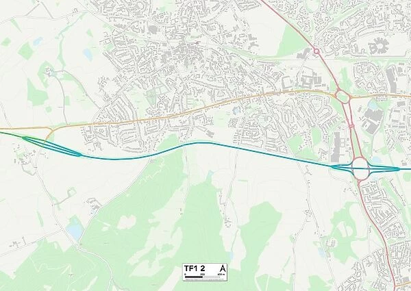 Telford and Wrekin TF1 2 Map