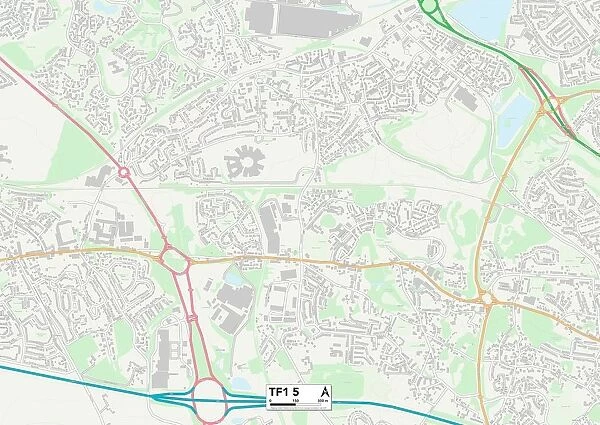 Telford and Wrekin TF1 5 Map