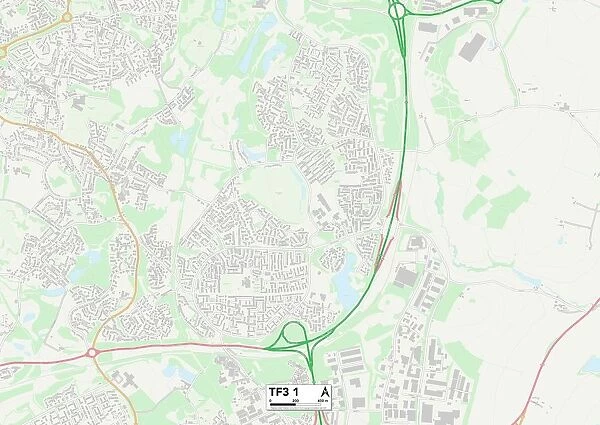 Telford and Wrekin TF3 1 Map
