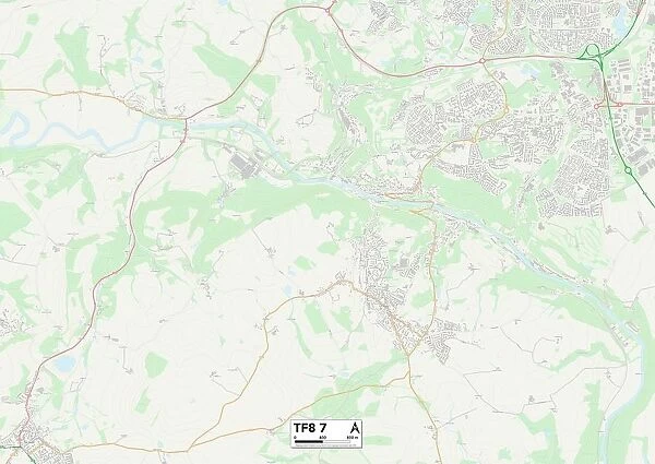 Telford and Wrekin TF8 7 Map