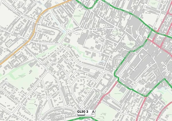 Tewkesbury GL50 3 Map