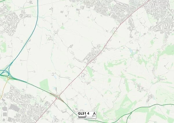 Tewkesbury GL51 4 Map