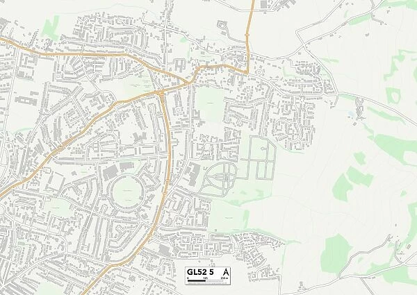 Tewkesbury GL52 5 Map