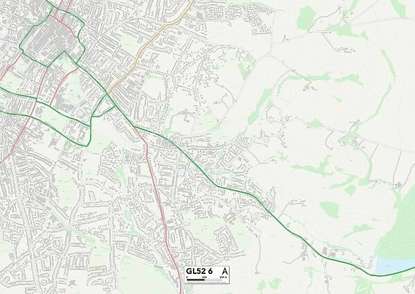 Tewkesbury GL52 6 Map