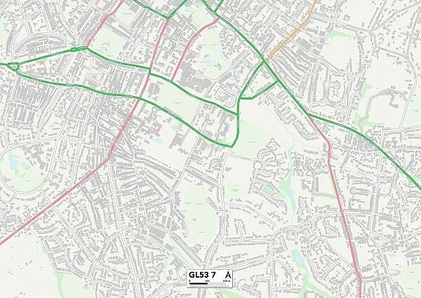 Tewkesbury GL53 7 Map