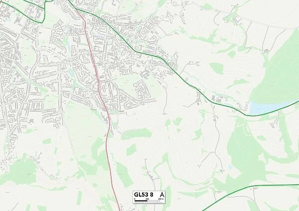 Tewkesbury GL53 8 Map