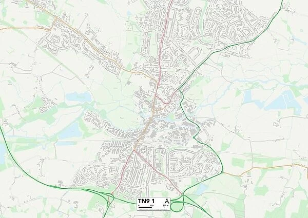 Tonbridge and Malling TN9 1 Map