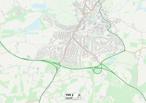Tonbridge and Malling TN9 2 Map