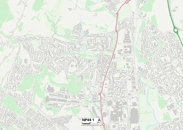 Torfaen NP44 1 Map