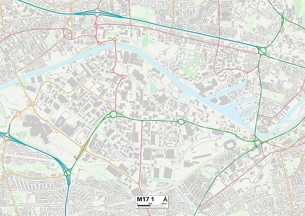 Trafford M17 1 Map