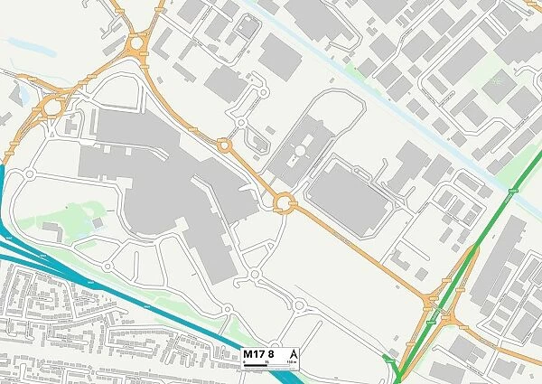 Trafford M17 8 Map