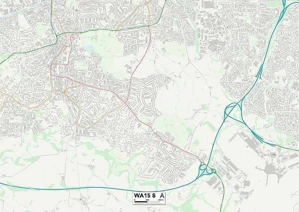 Trafford WA15 8 Map. Postcode Sector Map of Trafford WA15 8