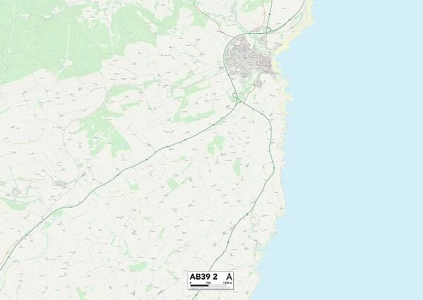 UK Maps, AB Aberdeen, AB39 2