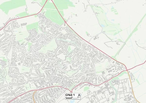 Vale of Glamorgan CF63 1 Map