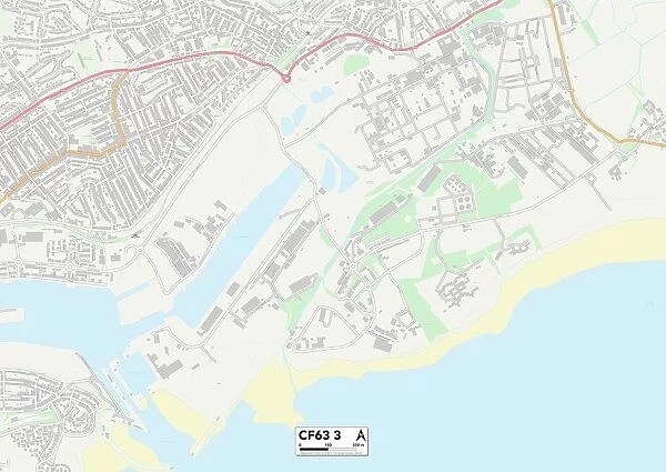 Vale of Glamorgan CF63 3 Map