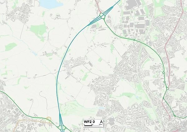Wakefield WF2 0 Map. Postcode Sector Map of Wakefield WF2 0