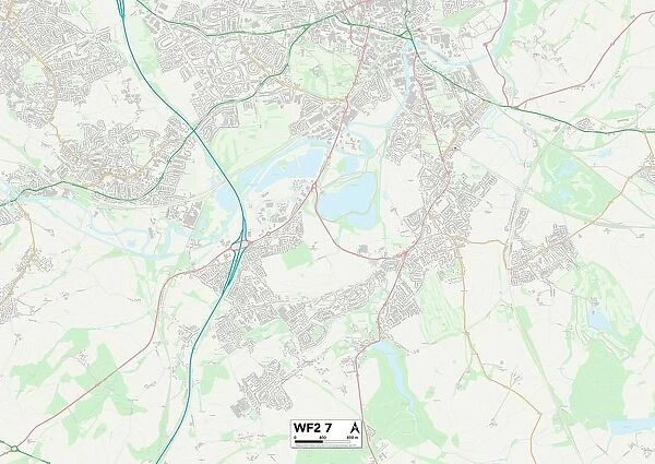 Wakefield WF2 7 Map. Postcode Sector Map of Wakefield WF2 7
