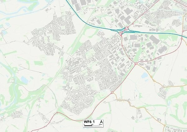 Wakefield WF6 1 Map