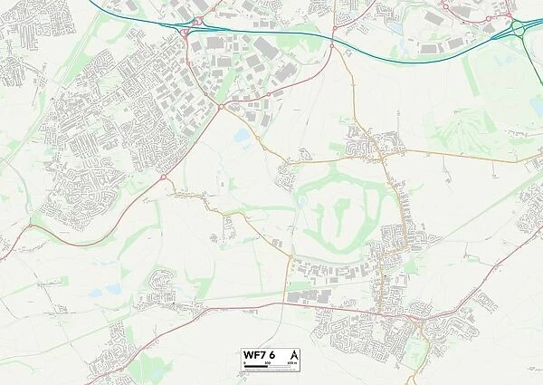 Wakefield WF7 6 Map. Postcode Sector Map of Wakefield WF7 6