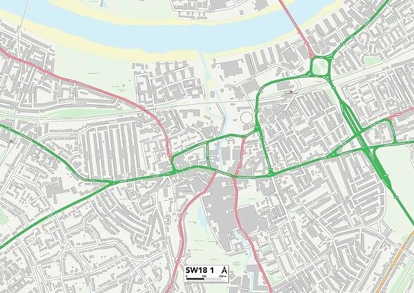 Wandsworth SW18 1 Map