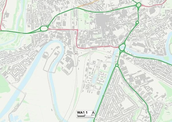 Warrington WA1 1 Map