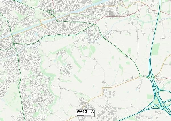 Warrington WA4 3 Map