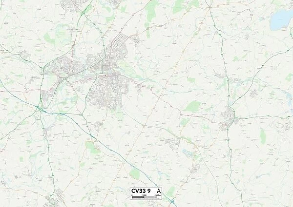 Warwick CV33 9 Map
