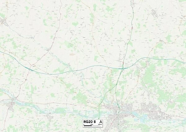 West Berkshire RG20 8 Map