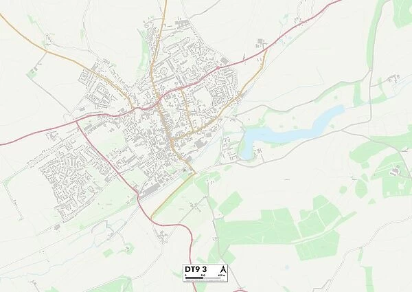 West Dorset DT9 3 Map