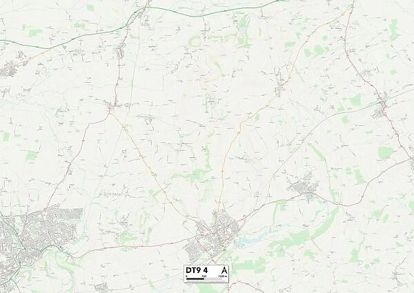 West Dorset DT9 4 Map