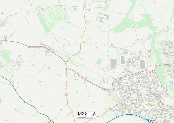 West Lancashire L40 6 Map