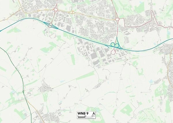 West Lancashire WN8 9 Map