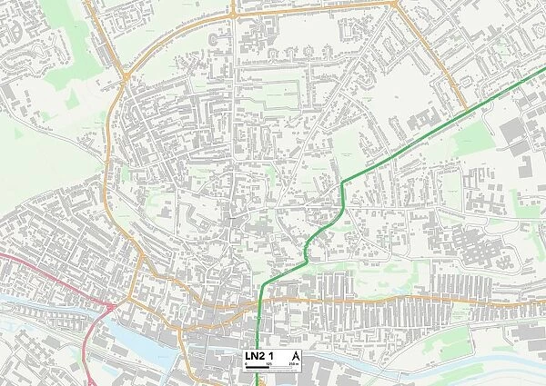 West Lindsey LN2 1 Map