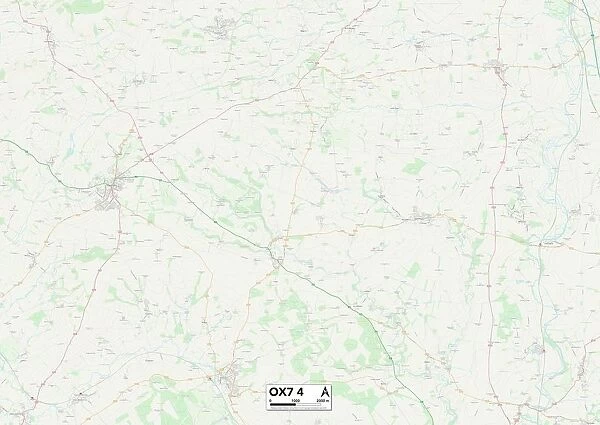 West Oxfordshire OX7 4 Map