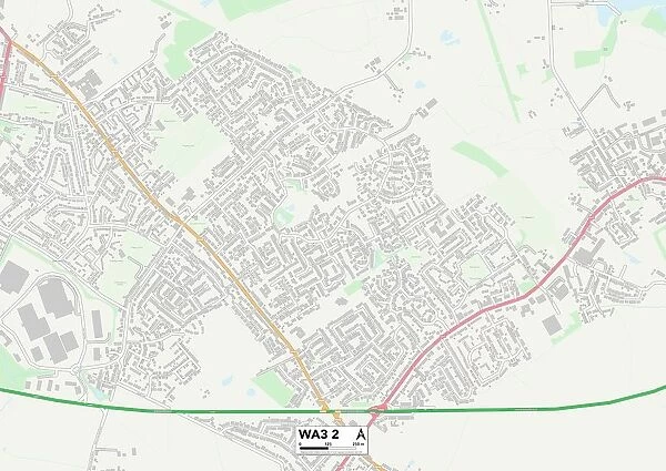 Wigan WA3 2 Map. Postcode Sector Map of Wigan WA3 2