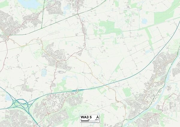 Wigan WA3 5 Map. Postcode Sector Map of Wigan WA3 5