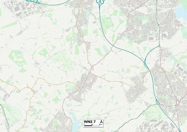 Wigan WN5 7 Map. Postcode Sector Map of Wigan WN5 7