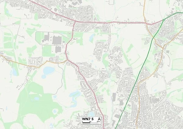 Wigan WN7 5 Map. Postcode Sector Map of Wigan WN7 5