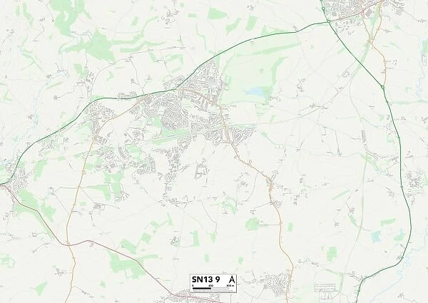 Wiltshire SN13 9 Map